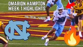 RB Omarion Hampton GOES OFF vs Minnesota 👀🔥(146 yards) | 2024 College Football