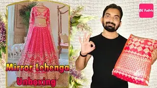 Huge Affordable Pink color Mirror Work Lehenga Haul / Buy Best Lehenga Engagement & Wedding Function