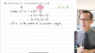 Proof: a³ - a is always divisible by 6 (2 of 2: Proof by exhaustion)