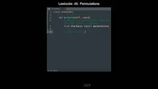 Leetcode 46. Permutations in Python | Python Leetcode | Python Coding Tutorial | Python Coding ASMR