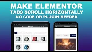 Make Elementor Tabs Scroll Horizontally On All Devices (No Code or Extra Plugin Required)