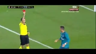 красная карточка Роналду в матче против с Барселоной!!