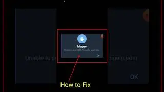 Telegram Unable to send sms please try again later login problem FIX 