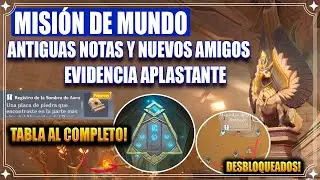 Evidencia aplastante. Antiguas notas y nuevos amigos.Misión de Mundo. Genshin Impact Sumeru Desierto