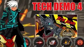 AQW Infinity Tech Demo 4 - New Dragon Slayer Class / Combat Mechanics | Completing First Item Farm