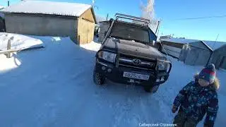 Запуск LAND CRUISER 76 в мороз.