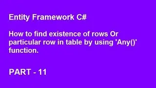 How to find existence of rows in table using Entity framework statement.
