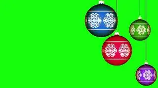 christmas balls animation green screen background no copyright video