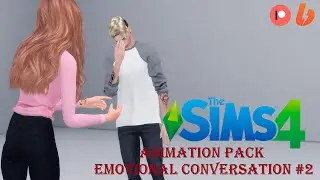 Sims 4 | Animation pack  emotional conversation #2  (DOWNLOAD)