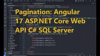 Angular 17 Pagination With ASP. Net Core Web API and SQL Server Data (C#) | Example 2/5