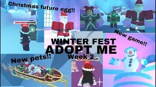 ADOPT ME winter fest WEEK 2 ~ New game and pets! ~ LunarXnoodles ~ #adoptme #roblox