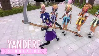 Killing Everyone with the Scythe but the BULLIES are first | Yandere Simulator Demo