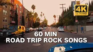 60 min fast driving songs POV California roads