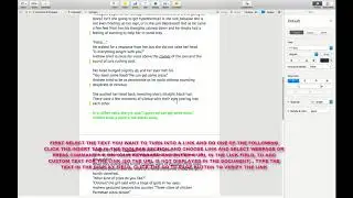 HOW TO LINK TO WEBSITES IN A PAGES DOCUMENT MAC