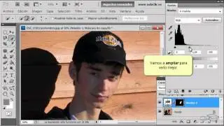 Curso de Fotografía y Photoshop. 22. Aclarar rostro a la sombra