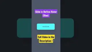 Slide in/ Fill in Button hover Effect on Hover using CSS