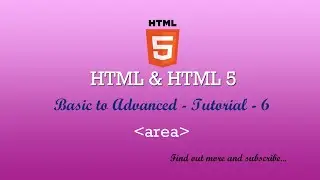 HTML and HTML 5 - Dictionary - Basic to Advanced - area - 6