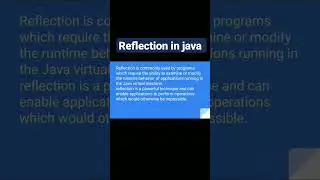 Reflection in Java | Java Interview Question | Reflection in brief | Reflection Api in java