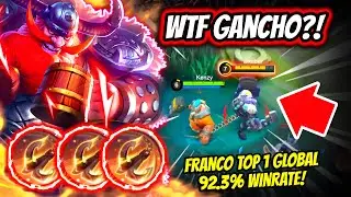 HE'S UNREAL! KENZY IMPOSSIBLE HOOKS! TOP 1 GLOBAL FRANCO 92.3% WINRATE! | MOBILE LEGENDS