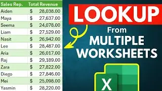 EASILY Lookup Values from Another Worksheet in Excel!