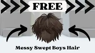 How To Get Free Messy Boys Hair In Roblox | Brown Messy Swept Hair | Roblox Free limited UGC Boys