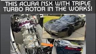 World’s first Acura Honda nsx with a wankel 20b 3 rotor rotary swap & a k20 sequential transmission!