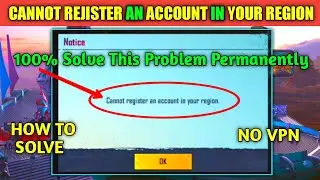 🔥PubG Kr Not Working After Cannot Register An Account In Your Region Issue Solved🔥PubG Kr Login Fix