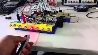 The demo of the final product using prototype circuit