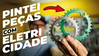 Pintura anodizada caseira em peças de alumínio. A experiência. Pedaleria