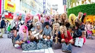 Gyaru Interview - Japanese Kuro Gyaru Unit Black Diamond in Shibuya