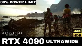 RTX4090 60% POWER LIMIT 100FPS LOCK | 3840x1600 Ultrawide | HDR | A Plague Tale: Requiem