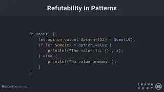 Pattern Matching in the Rust Programming Language