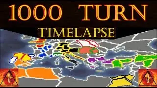 1000 Turn TimeLapse: Medieval 2 Total War (A.I. Only)