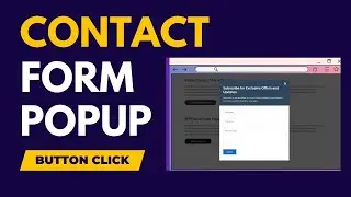 How To Add Contact Form Popup In Wordpress | Contact Form 7