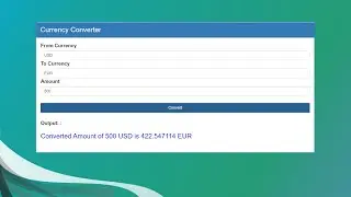 Simple Currency Converter In JavaScript With Source Code | Source Code & Projects