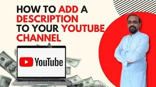 how to add youtube channel description || youtube description template