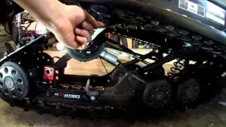 how to install ice scratchers on skidoo's