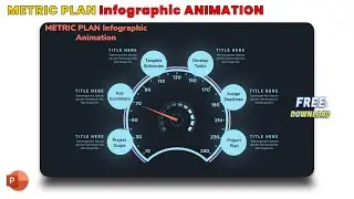 128.PowerPoint Animation - 6 Step METRIC PLAN Infographic Animation – Part#2