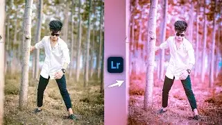 Lightroom Orange and Purple Photo Editing | How to orange color background | free preset download