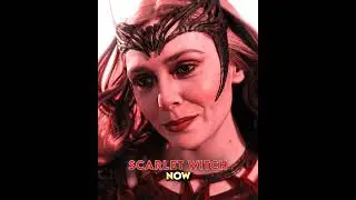 Scarlet Witch Before VS Now MCU 👑 [4K] | Civil War X DSMOM #shorts