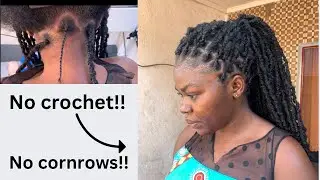 NEW‼️ HOW TO INDIVIDUAL LOCS. No cornrows. No  crochet  #individuallocs #crochethairstyles #fauxlocs