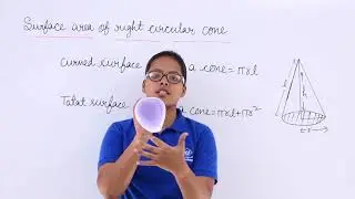 Class10th – Surface Area of a Right Circular Cone | Surface Area and Volumes | Tutorials Point