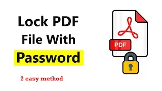 How To Lock Pdf With Password in Android | Protect pdf with password