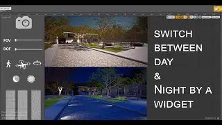 Unreal Engine 4 Arch-viz Tutorial Course part 10-13 Switch between Day & Night by a Widget button