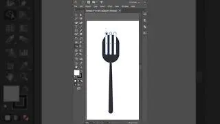 make Fork Spoon in adobe illustrator 