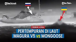 Drone Laut ‘Magura V5’ Ukraina Tabrak Speed Boat ‘Mongoose’ Rusia, Begini Cuplikannya!