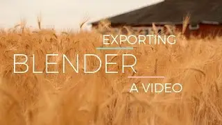 Exporting a video with audio in Blender