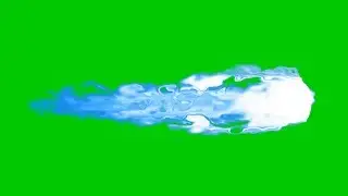 Blue Fire Energy Green Screen Effect (Loop)