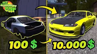 $100 NISSAN SILVIA S15 from JUNK! | My Summer Car #95