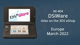 All DSiWare titles on the 3DS eShop [March 2022] 🌍  Europe